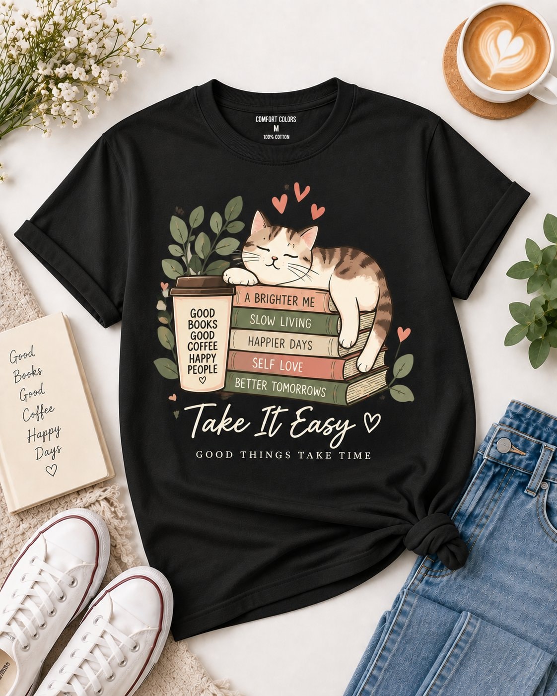Take It Easy Good Things Take Time Women's 2D T-Shirt