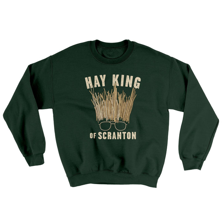 Hay King Ugly Sweater Crewneck Sweatshirt 50/50 Cotton Poly Loose Fit