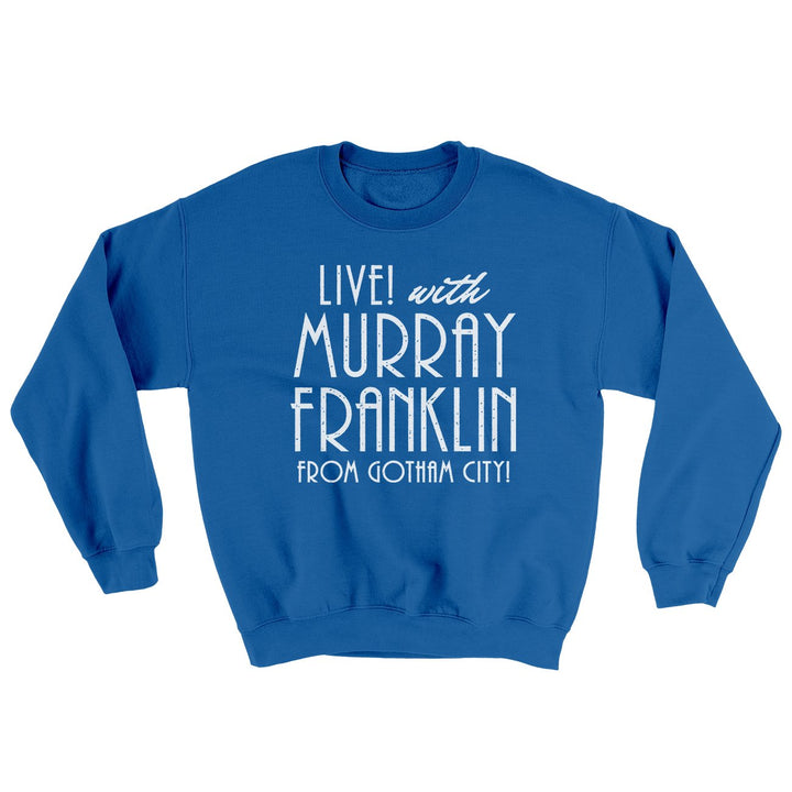 Murray Franklin Show Ugly Sweater Crewneck Sweatshirt 50/50 Cotton Poly Loose Fit