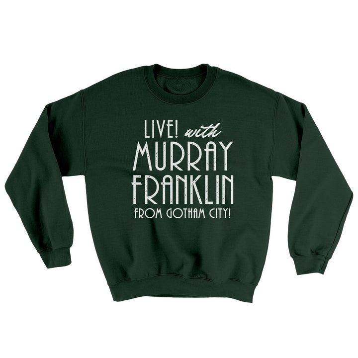 Murray Franklin Show Ugly Sweater Crewneck Sweatshirt 50/50 Cotton Poly Loose Fit