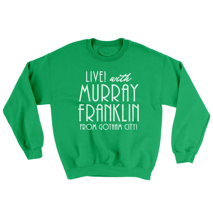 Murray Franklin Show Ugly Sweater Crewneck Sweatshirt 50/50 Cotton Poly Loose Fit