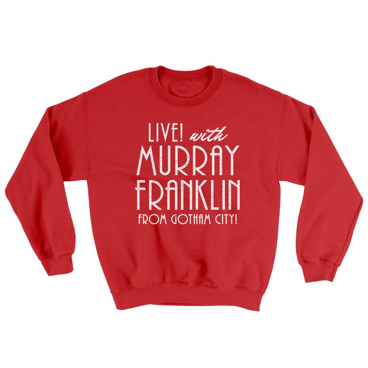 Murray Franklin Show Ugly Sweater Crewneck Sweatshirt 50/50 Cotton Poly Loose Fit