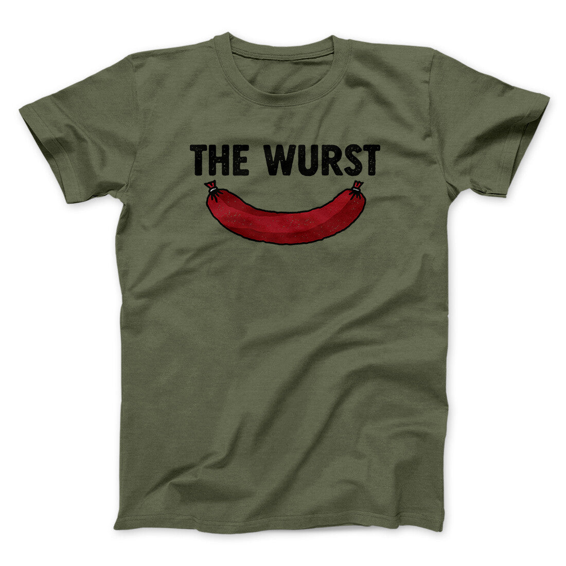 Wurst Men Unisex T-Shirt - Pun Graphic Print, Soft Cotton Heather Blend