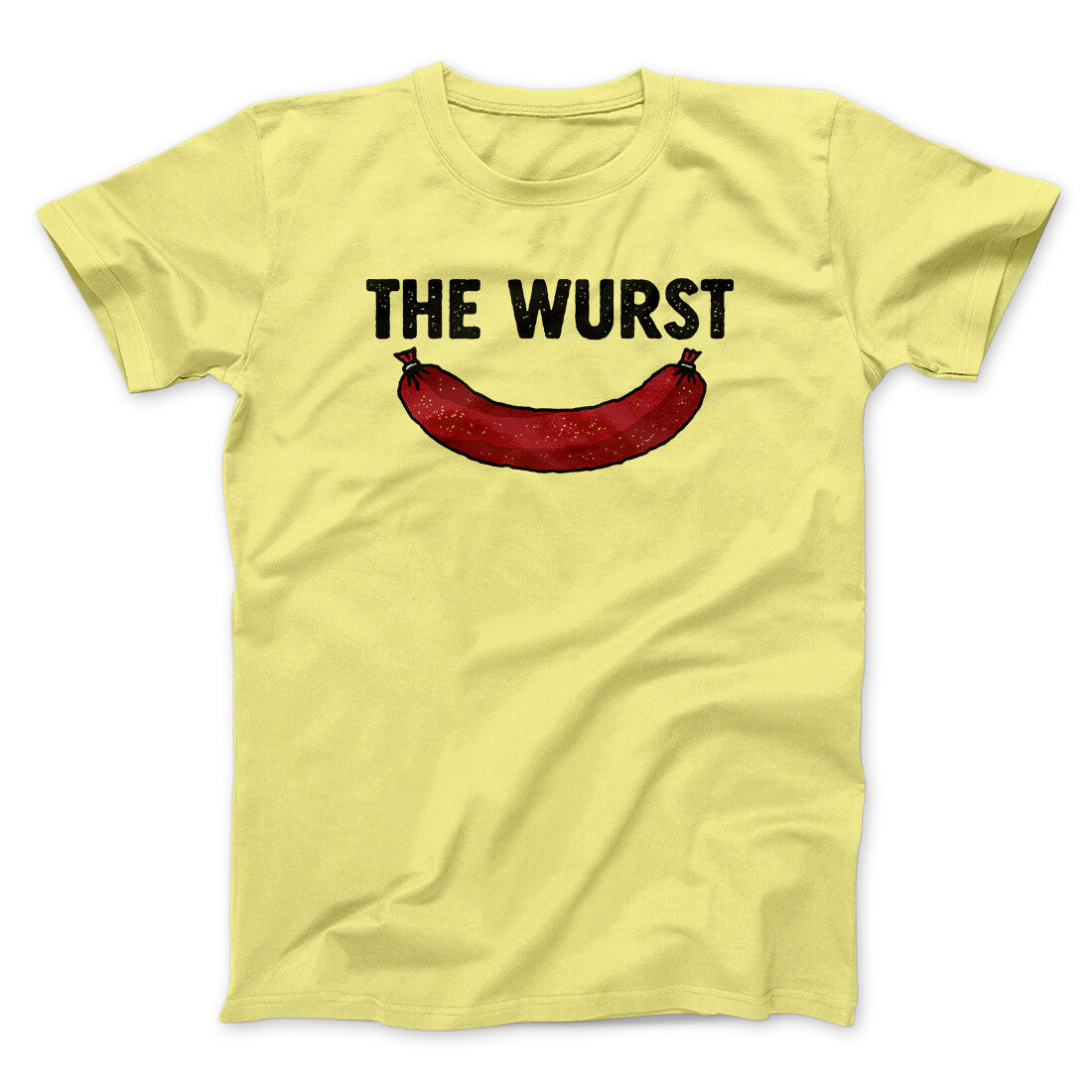 Wurst Men Unisex T-Shirt - Pun Graphic Print, Soft Cotton Heather Blend