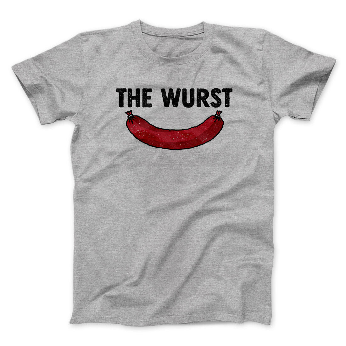 Wurst Men Unisex T-Shirt - Pun Graphic Print, Soft Cotton Heather Blend