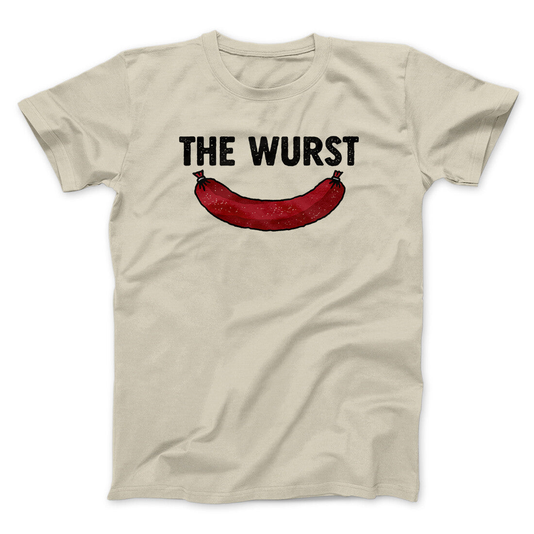Wurst Men Unisex T-Shirt - Pun Graphic Print, Soft Cotton Heather Blend