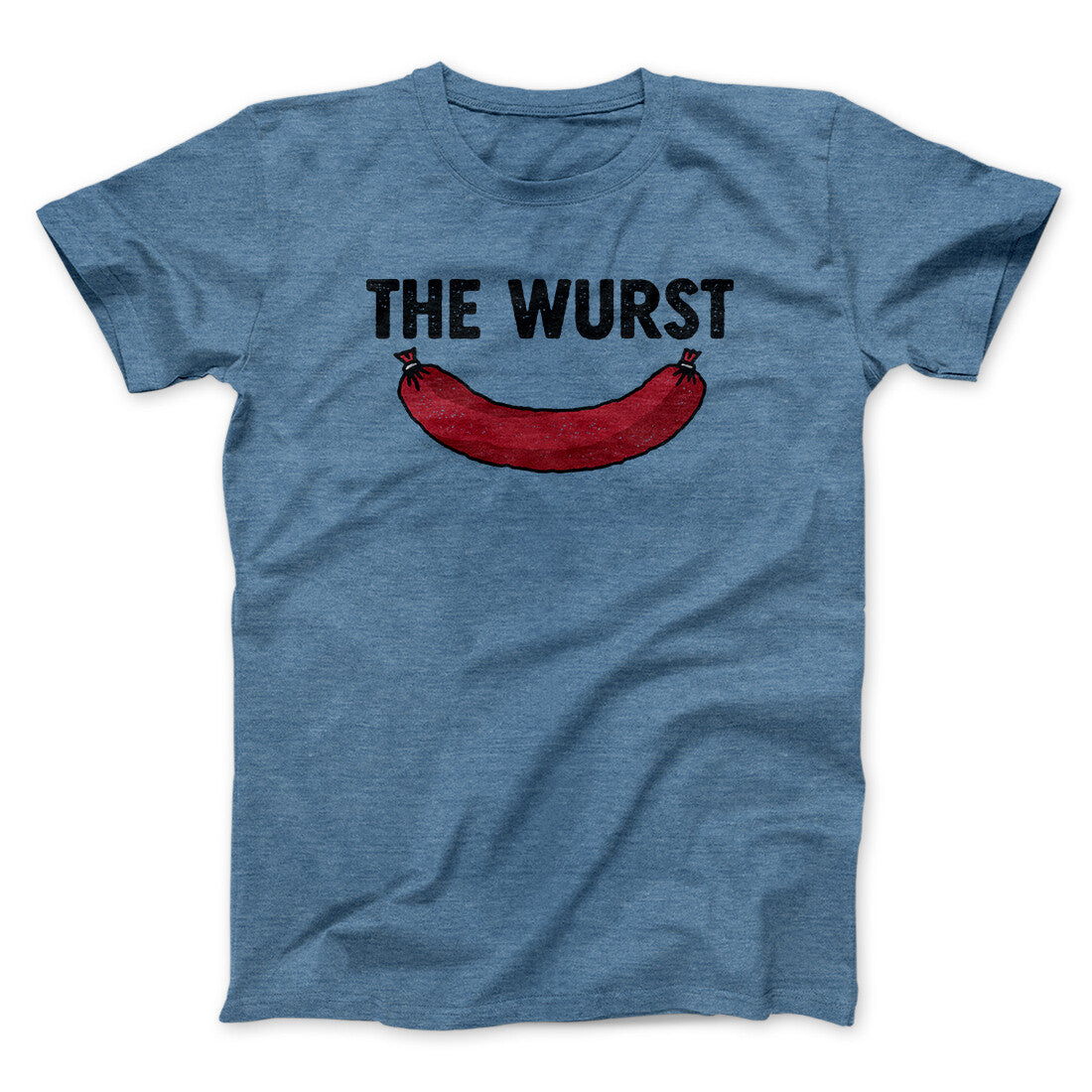 Wurst Men Unisex T-Shirt - Pun Graphic Print, Soft Cotton Heather Blend