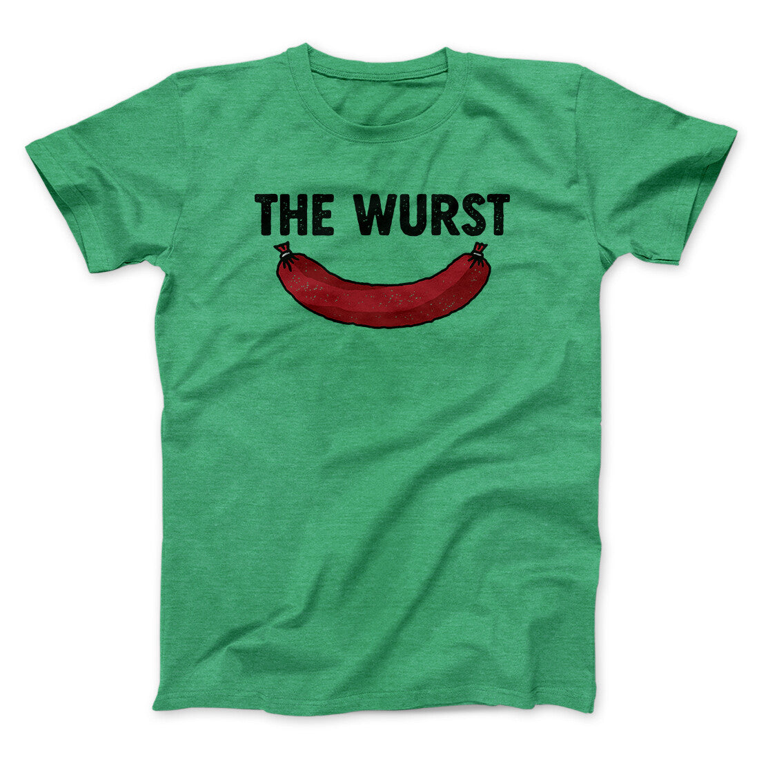 Wurst Men Unisex T-Shirt - Pun Graphic Print, Soft Cotton Heather Blend